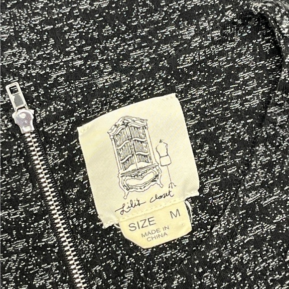 Lili’s Closet (Anthropologie) Black LongSleeve Mini Dress w/ Pockets Size Medium - Picture 9 of 9